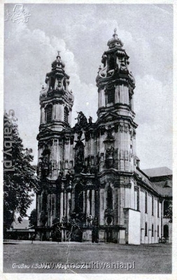 Krzeszów na starej pocztówce
