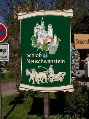 Zamek Neuschwanstein w Niemczech