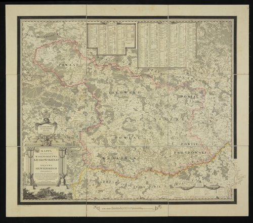 Mapa księstwa siewierskiego